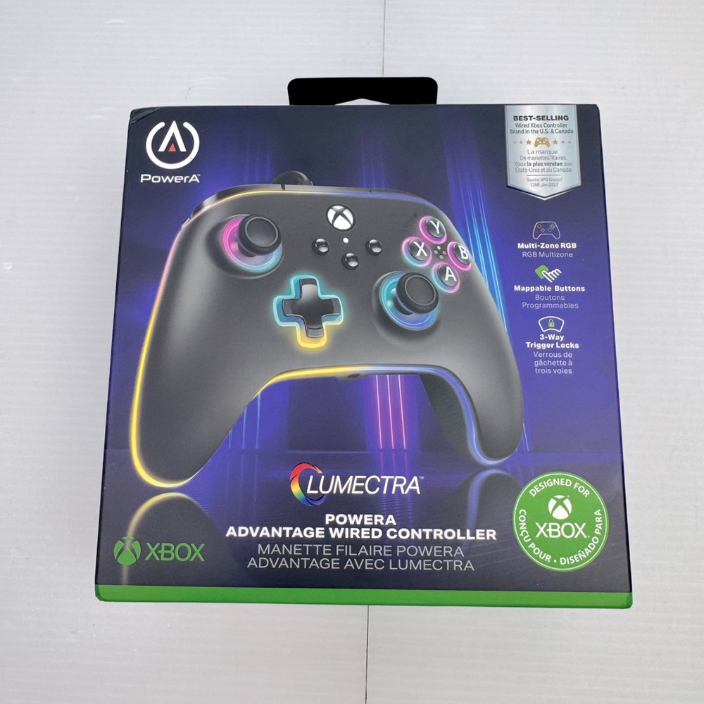 PowerA Advantage Wired Controller for Xbox Series X and S with Lumectra – Black
